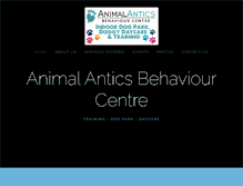 Tablet Screenshot of animalanticsbehaviour.com